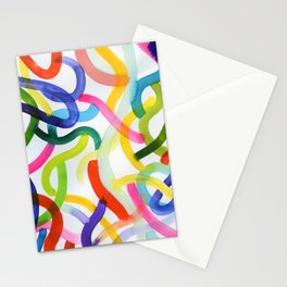 abstract waves Stationery Card