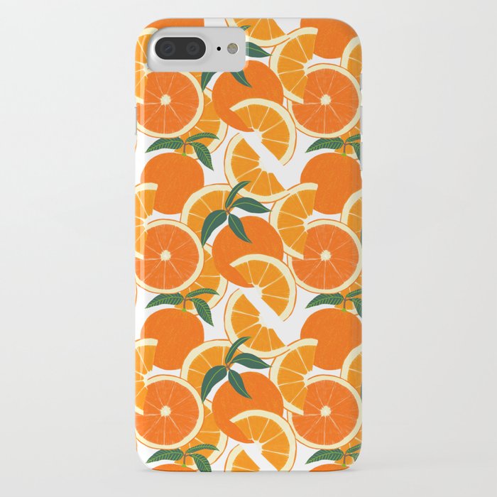 Orange Harvest - White iPhone Case