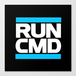 run CMD Canvas Print