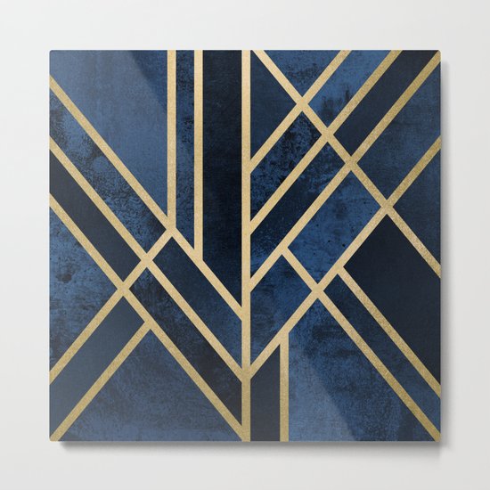 Art Deco Midnight Metal Print
