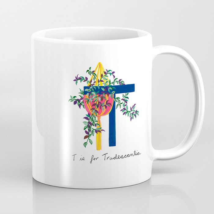 T is for Tradescantia Coffee Mug