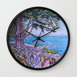 Monterey Bay Cypress Wall Clock