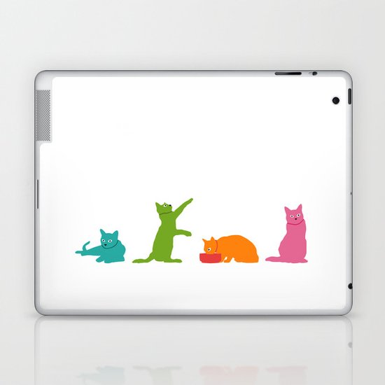 Cats Multicolor Laptop & iPad Skin