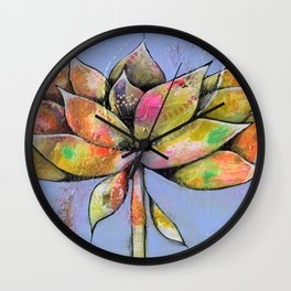 Lotus Florescent Wall Clock