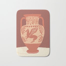 Pegasus vase Bath Mat | Greek, Brick, Greece, Illustrated, Illustration, Painting, Pegasus, Gigi Rosado, Ancient, Mythology 