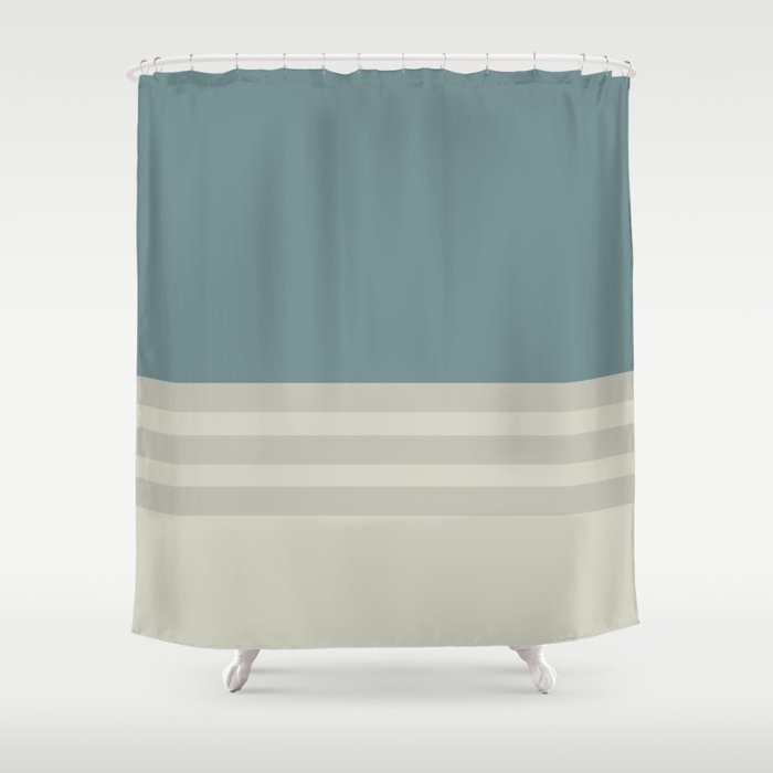 Green and shop tan shower curtain
