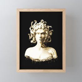 Gold Medusa Framed Mini Art Print