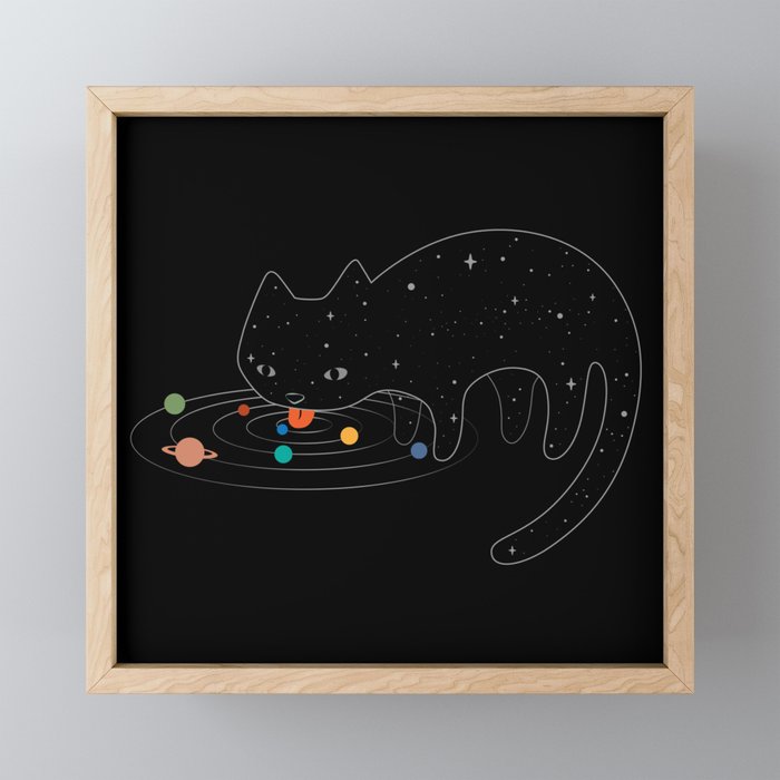 Cat Landscape 117: Catstronomy Framed Mini Art Print