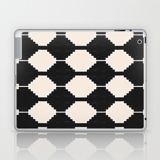 Monochrome Mid-Century Modern Southwestern Pattern Laptop & iPad Skin