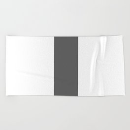 I (Grey & White Letter) Beach Towel