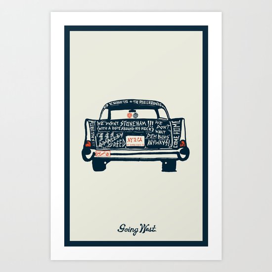 Going West Art Print