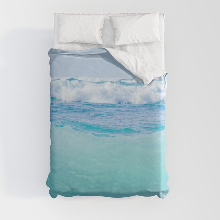 Kapukaulua Pure Blue Surf Duvet Cover