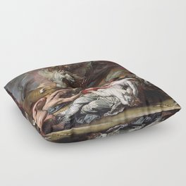  Death on a Pale Horse - Benjamin West Floor Pillow