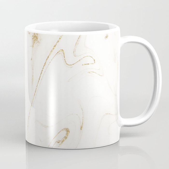 Elegant gold and white marble image Coffee Mug