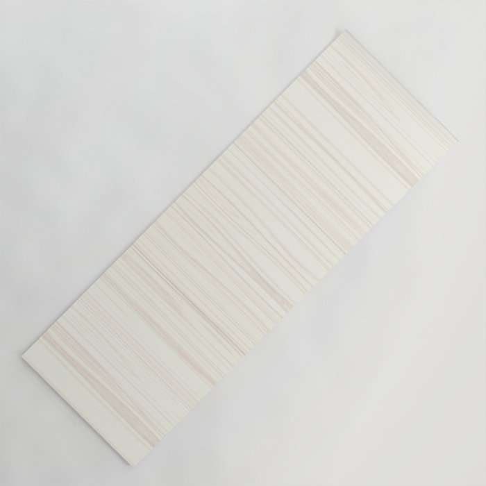 White Wood Texture Yoga Mat