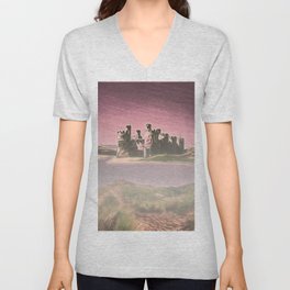 Conway Castle (Digital Art) V Neck T Shirt
