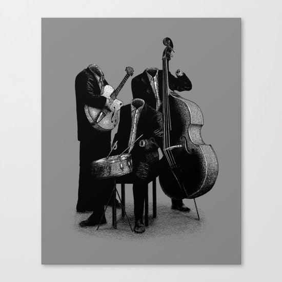 The Invisibles (On Grey) Canvas Print