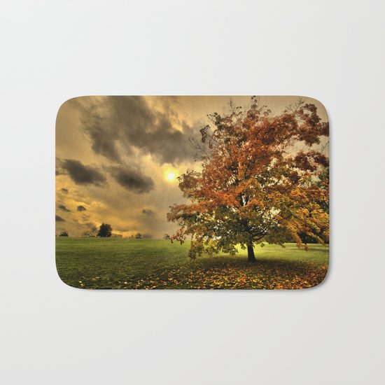 Red Maple Tree Bath Mat