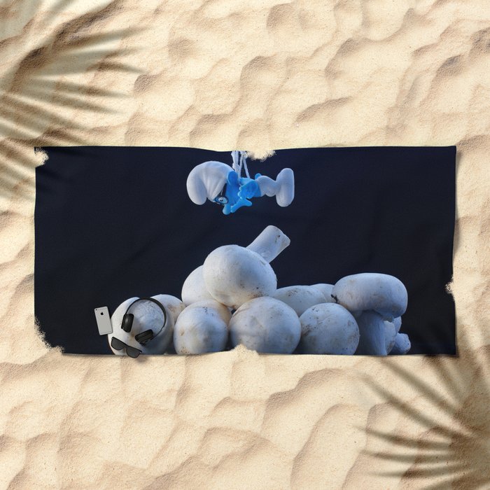 The Smurfs Movie Beach Towel By Migzum Society6 The Smurfs Movie Beach Towel