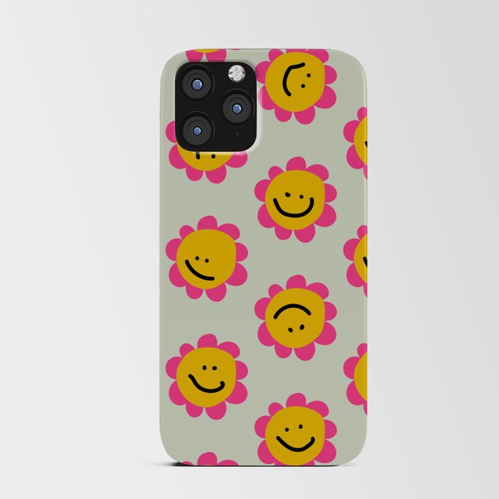 Happy Flowers iPhone Card Case