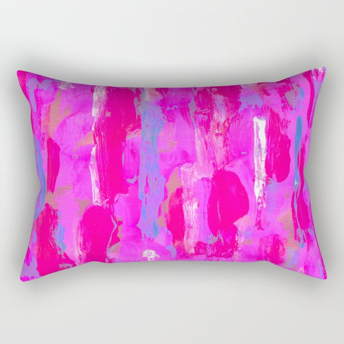 Vibrant Pink Rectangular Pillow