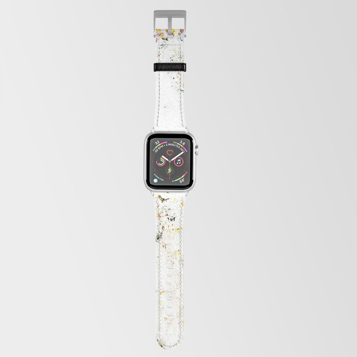 White Black Gold Marble Apple Watch Band by Guy Blank Society6