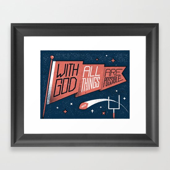 OHIO MOTTO Framed Art Print