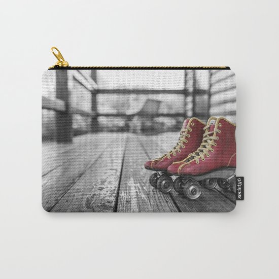 roller noir blanc rouge Carry-All Pouch