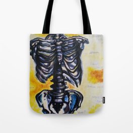 Axial Skeleton Tote Bag | Drawing, Geek 