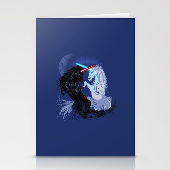 Starwars with Unicorns Stationery Cards
