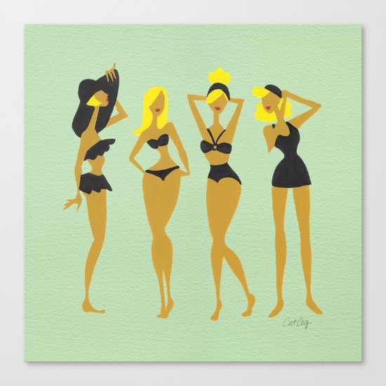 Blonde Bombshells Canvas Print