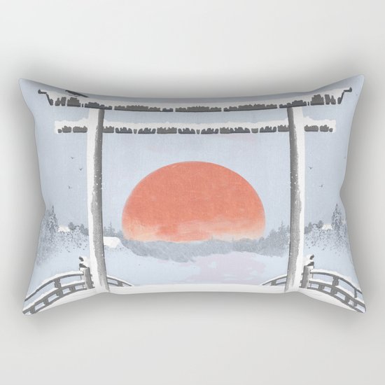 Sundown on the reserve Rectangular Pillow