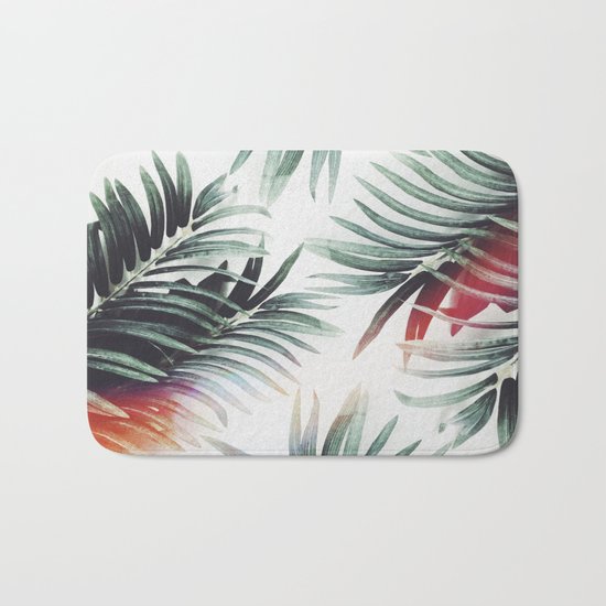 Vintage plants Bath Mat