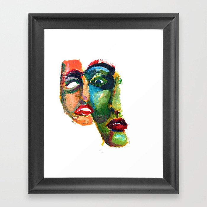 Two-faced Framed Art Print