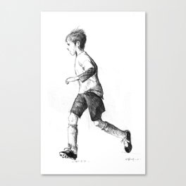 Soccer sketch Canvas Print