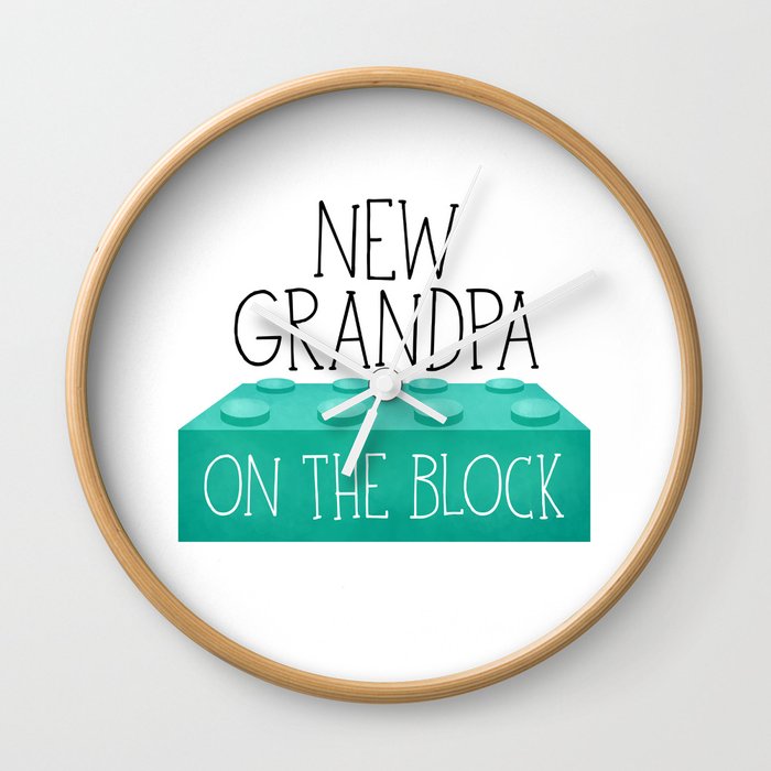 New Grandpa On The Block Wall Clock