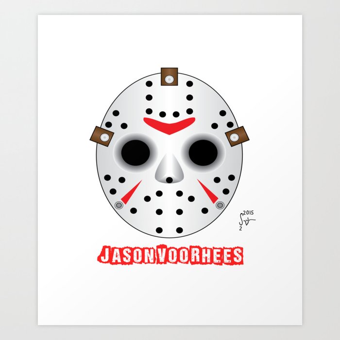 Jason Voorhees Mask Art Print By Cypryanu13