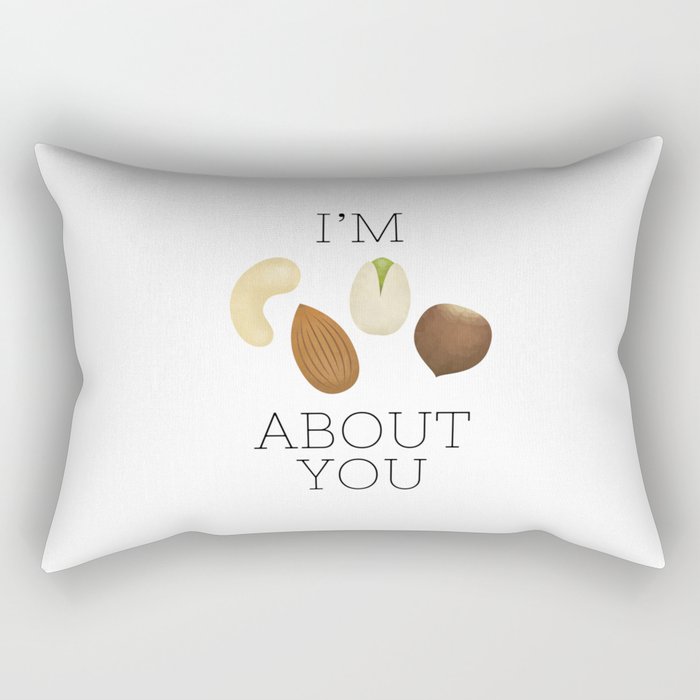 I'm Nuts About You Rectangular Pillow