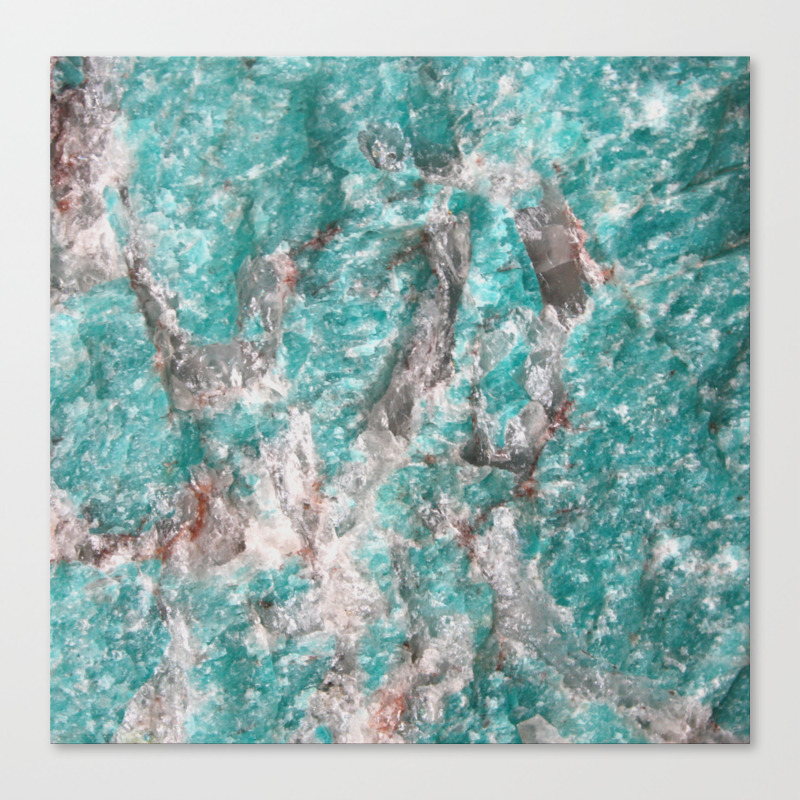 Amazonite Stone Canvas Print By Brooklynthread Society6 Amazonite Stone Canvas Print By Brooklynthread Society6