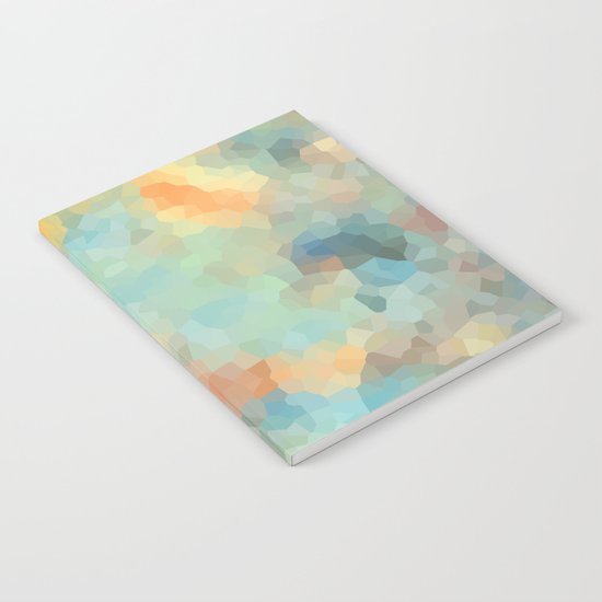 Colored crystals . "Sunbeams" . Notebook