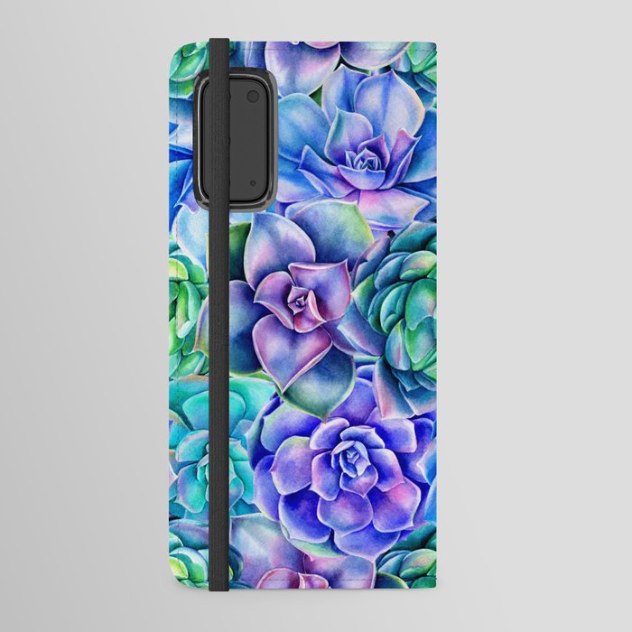 Vibrant Succulents Android Wallet Case