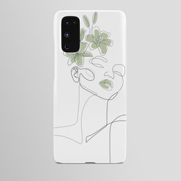 Matcha Lily Girl Android Case