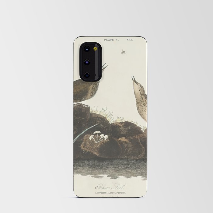 Brown Lark from Birds of America (1827) by John James Audubon Android Card Case