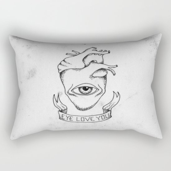 EYE LOVE YOU Rectangular Pillow