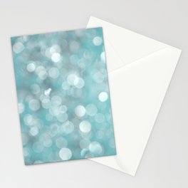 Aqua Bubbles Stationery Cards