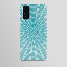 Spider net in blue Android Case
