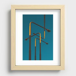 of light poles I Recessed Framed Print