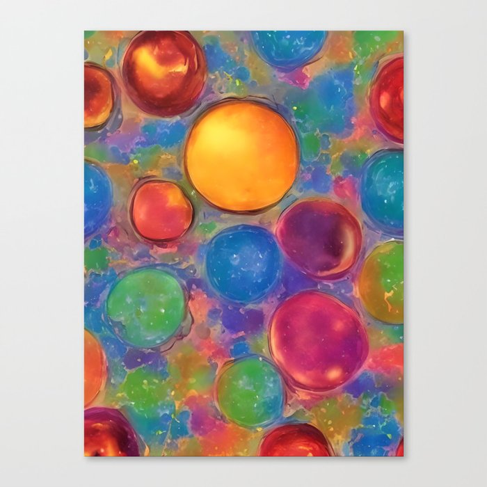 A Ball of Jelly Romaine Canvas Print