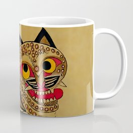 Idiot Tiger and Scolding Magpie Korean Minhwa Coffee Mug | Corrupt, Tiger, Vintage, Minhwa, Painting, Folklore, Scolding, Korean, Culture, Foolish 