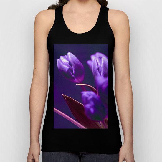 VIOLET TULIPS Unisex Tank Top